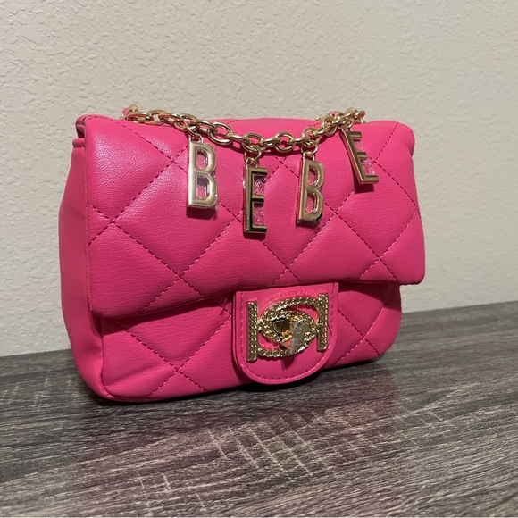 Bebe Mini Crossbody Hot Pink NEW Valentine gift - Picture 3 of 4